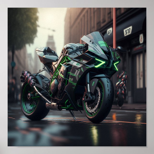 Poster Kawasaki Ninja H2R (Frente)