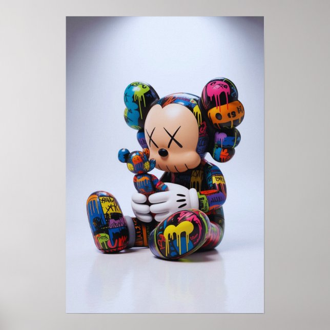 Poster Kaws Companion: Graffiti Splash (Frente)