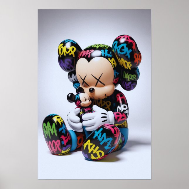 Poster Kaws Companion: Graffiti Splash (Frente)