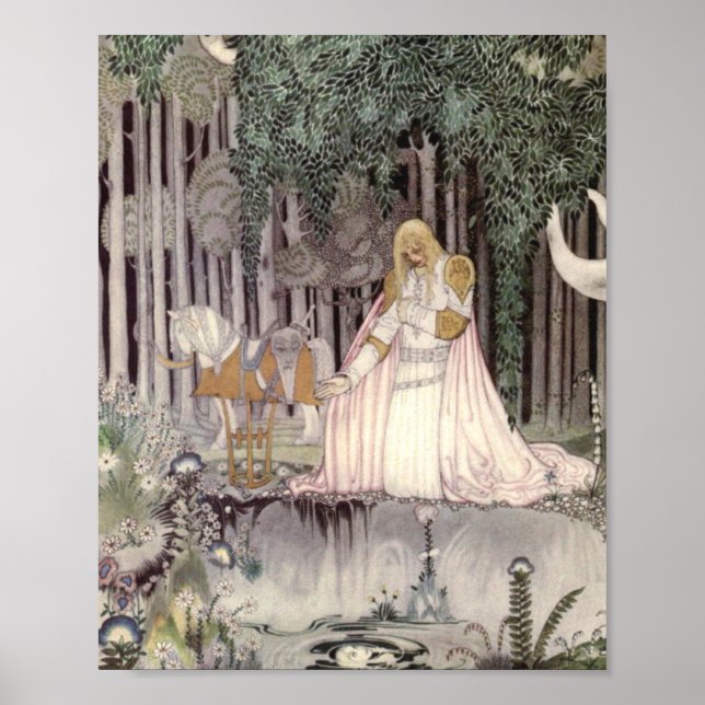 Poster Kay Nielsen - A Lassie E Sua Madrinha 1914 (Frente)