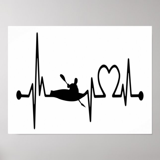 Poster Kayaking Heartbeat (Frente)