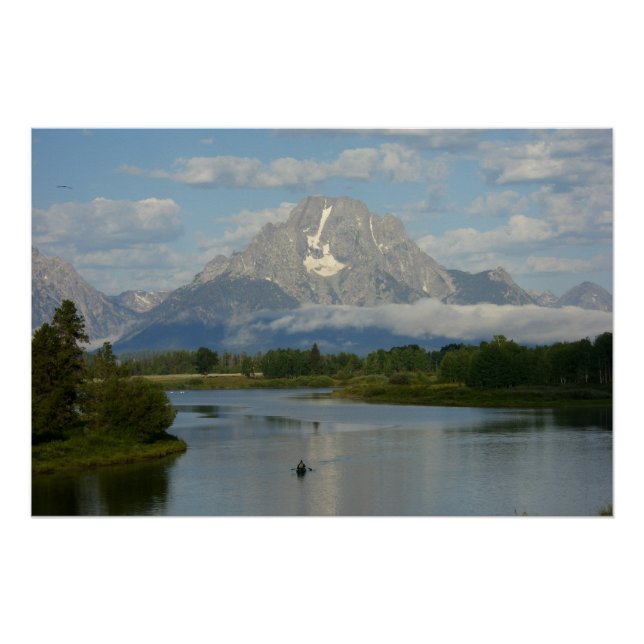 Pôster Kayaking no Parque Nacional de Grand Teton (Frente)