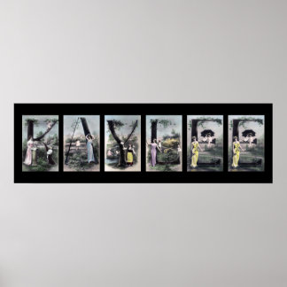 Poster KAYLEE - Alphabet - Letra name Art