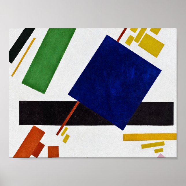 Poster Kazimir Malevich - Composição Suprematista (Frente)