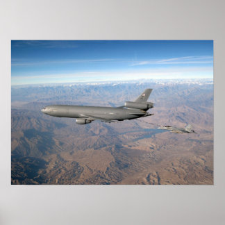 Pôster KC-10 Extender e FA 18 Hornet