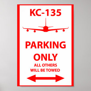 Pôster KC-135 que estaciona somente o sinal