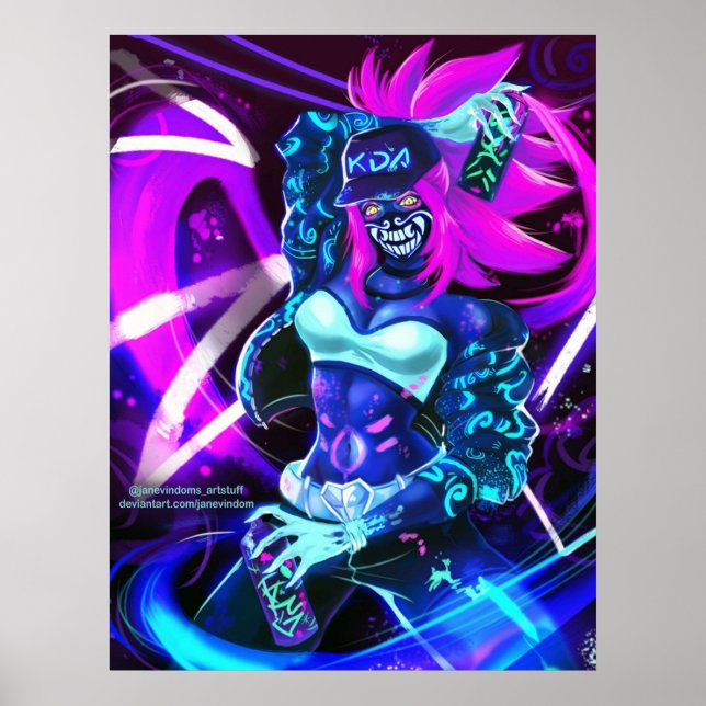 Poster KDA Akali (Frente)