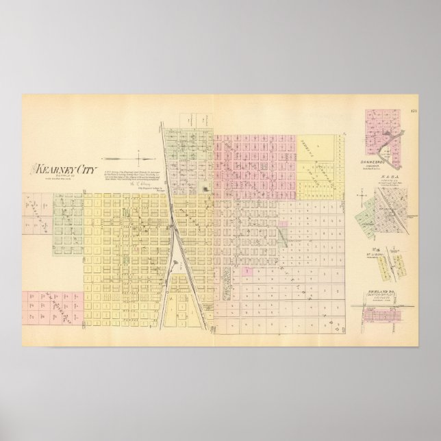 Pôster Kearney City, Nebraska (Frente)