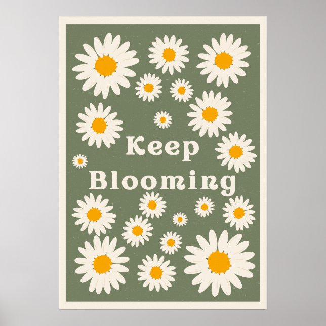 Poster Keep blooming. Inspiration (Frente)