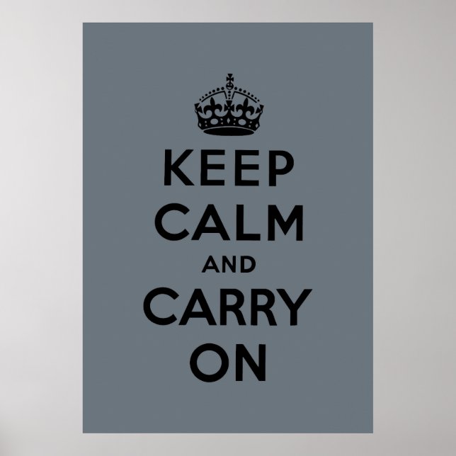 Poster keep calm and carry on Original (Frente)