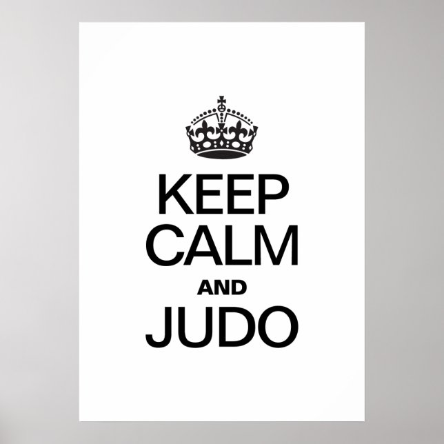 POSTER KEEP CALM AND JUDO (Frente)
