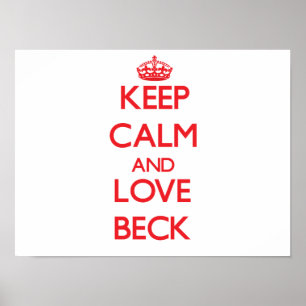 Pôster Keep calm and love Beck