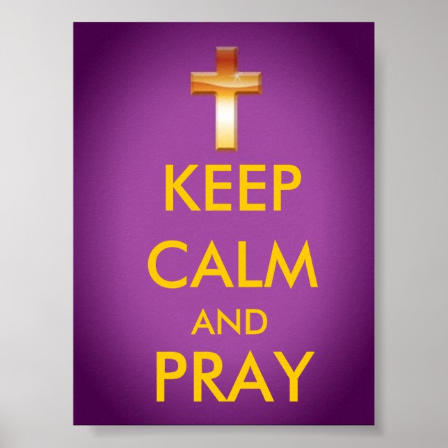 PÔSTER KEEP CALM AND PRAY (Frente)