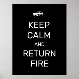 Poster Keep Calm and Return Fire