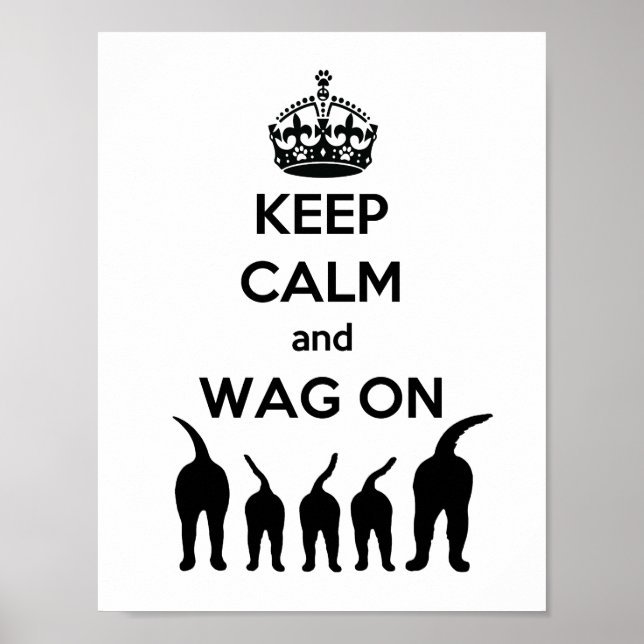 Poster KEEP CALM and WAG ON (Frente)