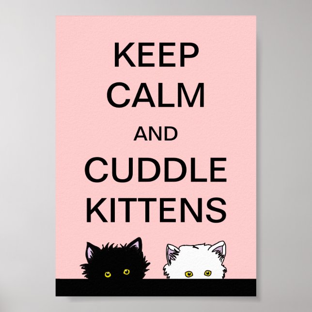 Poster Keep Calm Kittens (Frente)