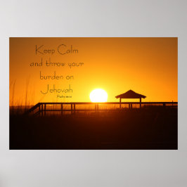 Poster Keep Calm Throw Burden on Jehovah