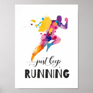 Poster Keep que funciona citações inspiradores para