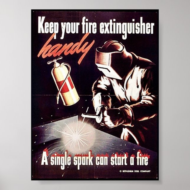 Poster Keep Your Fire Extinguisher Handy (Frente)