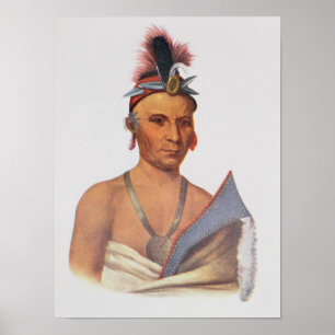 Poster Keesheswa ou "o Sun", um chefe do Fox