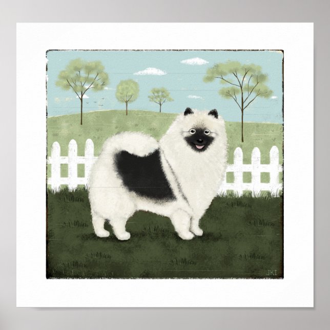 Pôster Keeshond de Holanda (Frente)