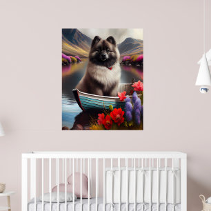 Poster Keeshond em um remo: Uma aventura cêntrica