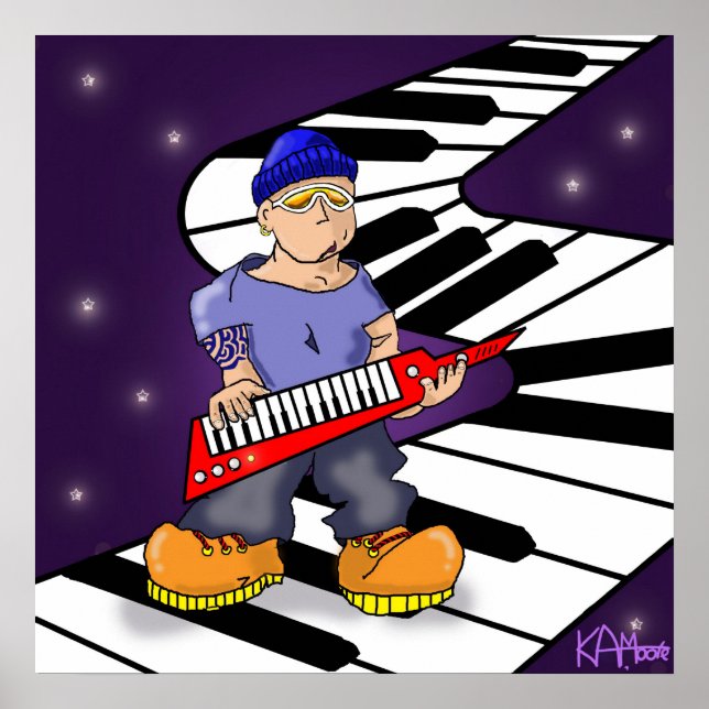 Poster "Keez" - por Kev Moore (Frente)