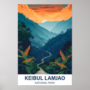 Poster Keibul Lamjao National Park India Viagem