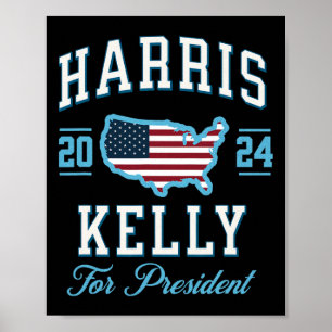 Poster Kelly 2024 Vintage Presidencial