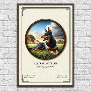 Poster Kelpie Australiano  Série de Zoologia