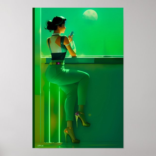 Poster Ken Gage Esperando pela Futura Ficção Científica (Frente)