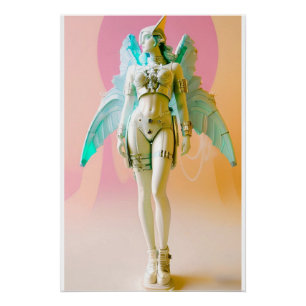 Pôster Ken Gage Future Perfect Vaporwave Anjo