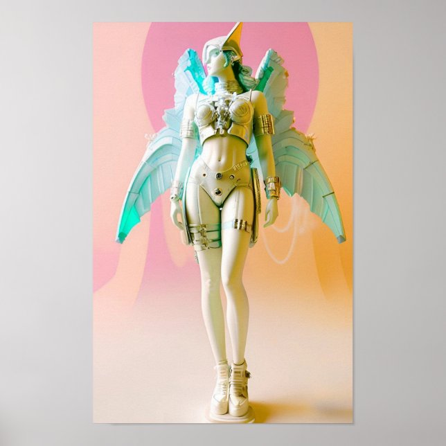 Poster Ken Gage Future Perfect Vapowave Angel (Frente)