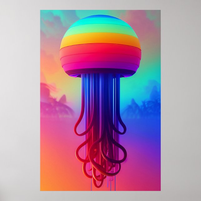 Poster Ken Gage Jellyfish do céu (Frente)