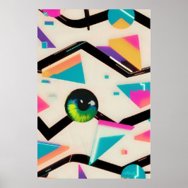 Poster Ken Gage Memphis Design Group Popsicle Eyeball