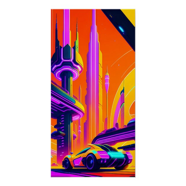 Pôster Ken Gage Raceway para o futuro (Frente)