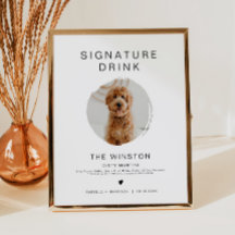 KENNEDY Minimalist 1 Photo Pet Signature Beber Po