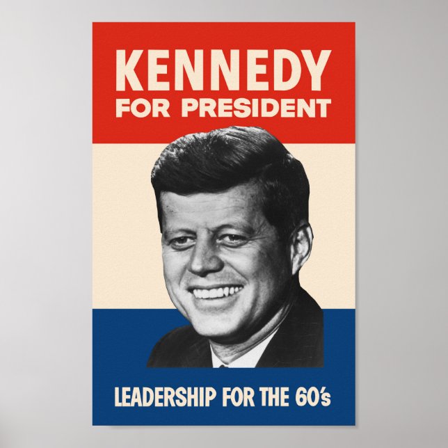 Poster Kennedy para Presidente (Frente)