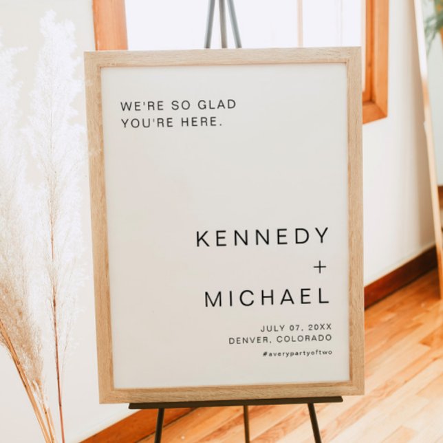 Poster KENNEDY Simples Moderno Minimalista Boas-vindas de (Criador carregado)