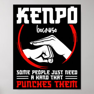 Poster Kenpo Fighter Arma de Combatente Instrutor Kenpo K