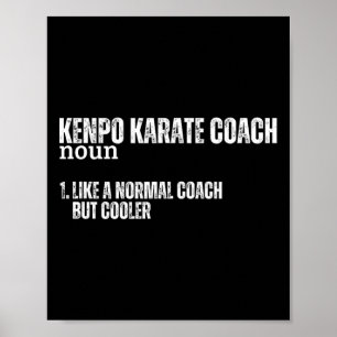 Poster Kenpo Karate Coach Definition Engraçado Americano 