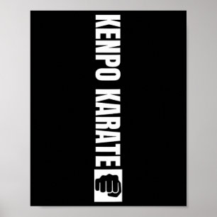 Poster Kenpo Karate Coach Vintage angustiou Ken Americano