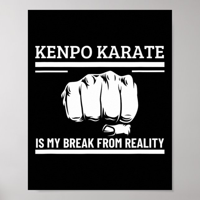 Poster Kenpo Karate É Minha Quebra Da América Engraçada (Frente)