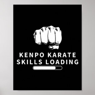 Poster Kenpo Karate Habilidades Carregando Engraçado Amer