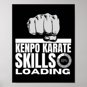 Poster Kenpo Karate Habilidades Carregando Engraçado Amer