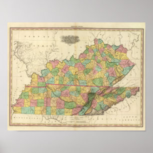 Pôster Kentucky and Tennessee 2