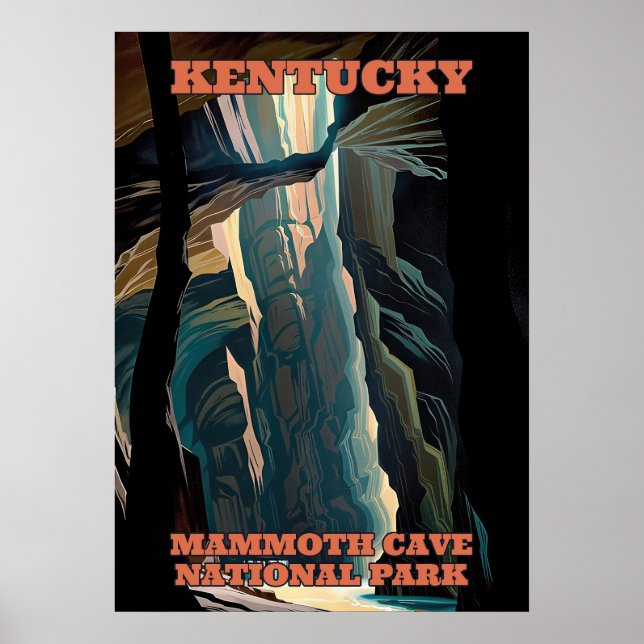 Poster Kentucky Mammoth Cave National Park V02 (Frente)
