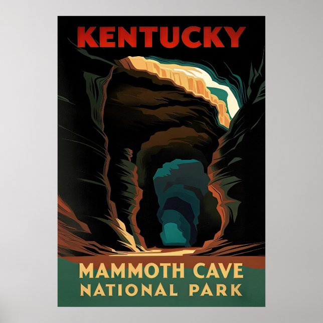 Poster Kentucky Mammoth Cave National Park V03 (Frente)