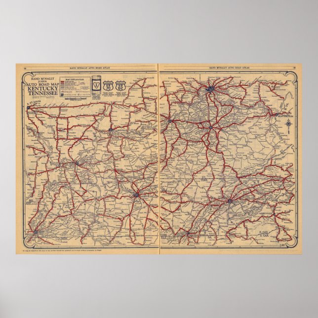 Poster Kentucky, Tennessee 3 (Frente)