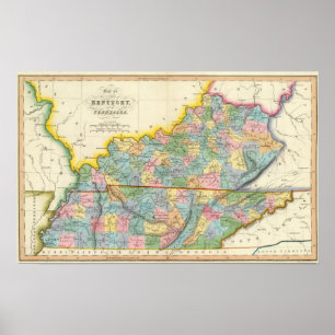 Pôster Kentucky, Tennessee 4